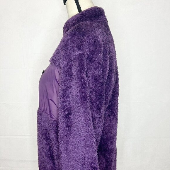 H&M Fuzzy Teddy Full Zip Jacket Girl’s Size 20 Oversized Fleece Purple - Picture 6 of 8